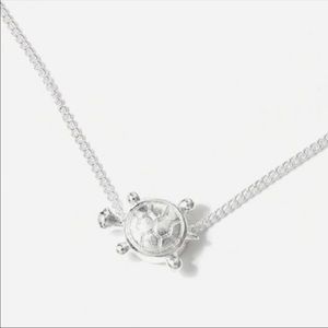 Silver Sea Turtle Anklet